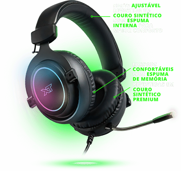 Headset Gamer XT Racer Supreme XTH-320 Com RGB - Imagem 2